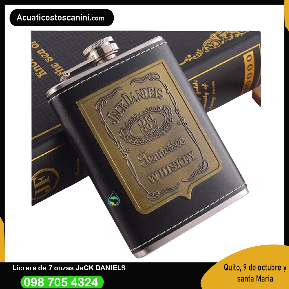 Licoreraa llana de 7 onzas jack daniels