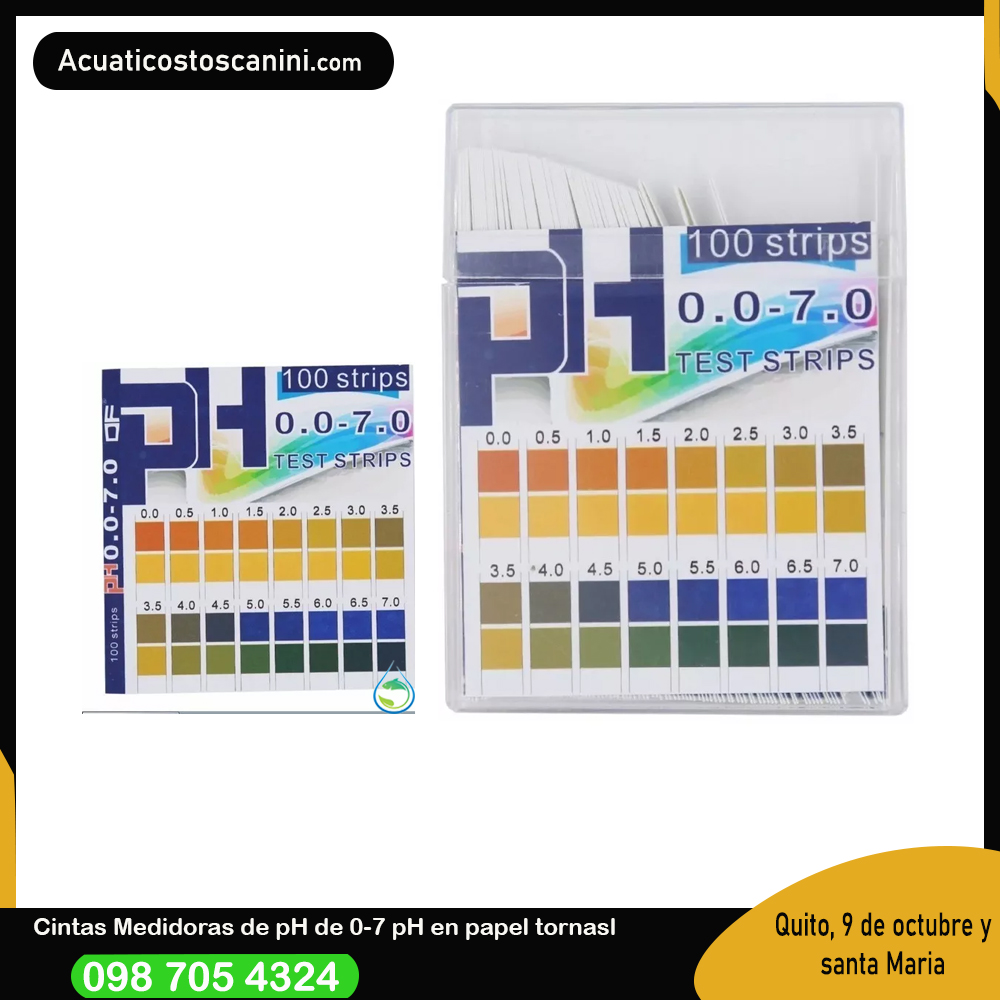 Test Paper Ph 0-7 Dif0.5 100 Tirillas