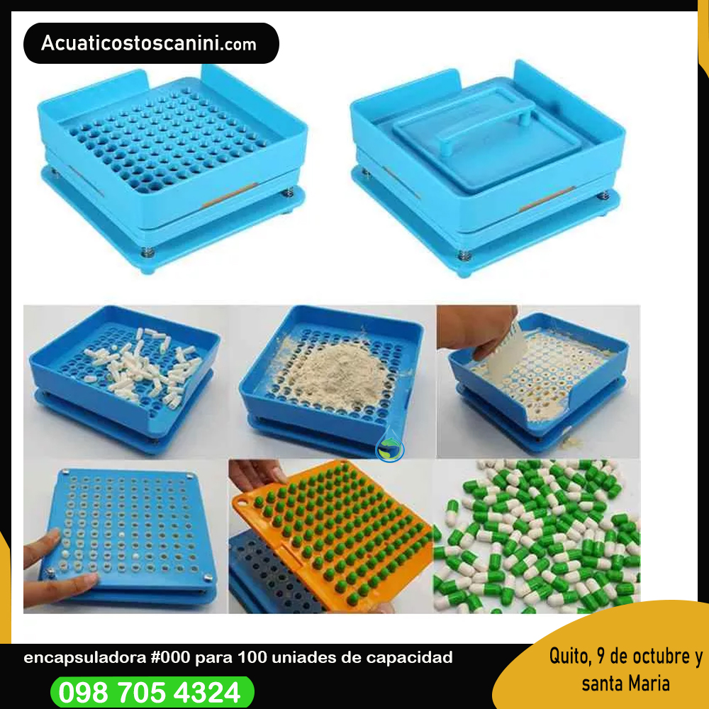Encapsuladora manual para rellenar capsulas vacias de gelatina para temaño#000