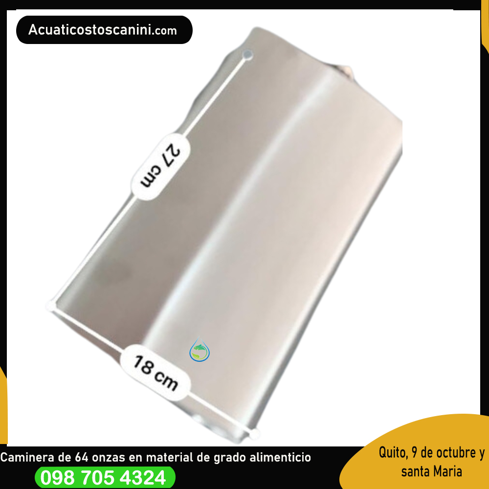 Caminera cantinflora de 64 onzas de capacidad o 2 litros con cartera portable