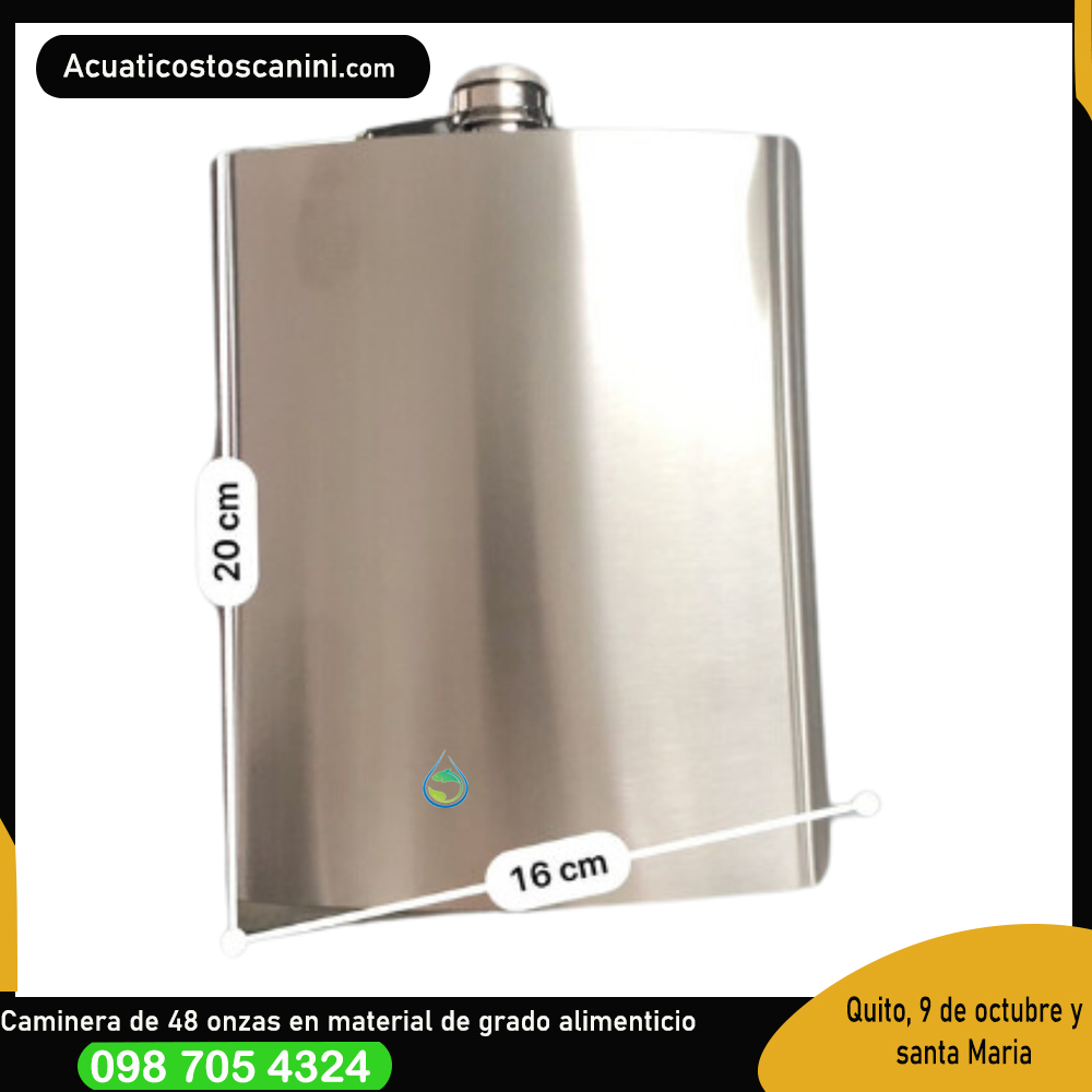Caminera cantinflora de 48 onzas o litro y medio  
