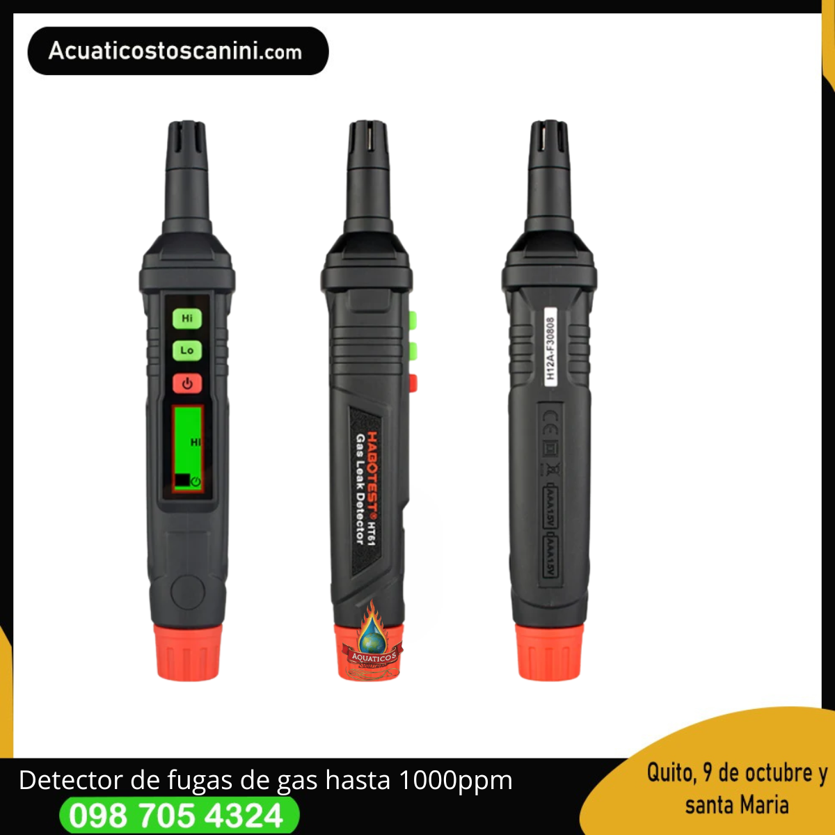 Lápiz Detector de las fugas de gas domestico