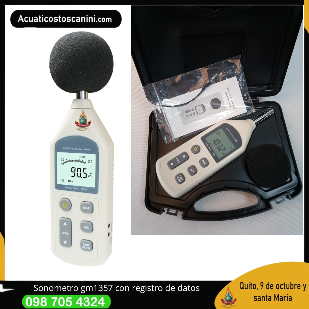 Lectura rapida de sonido con reloj 130dB