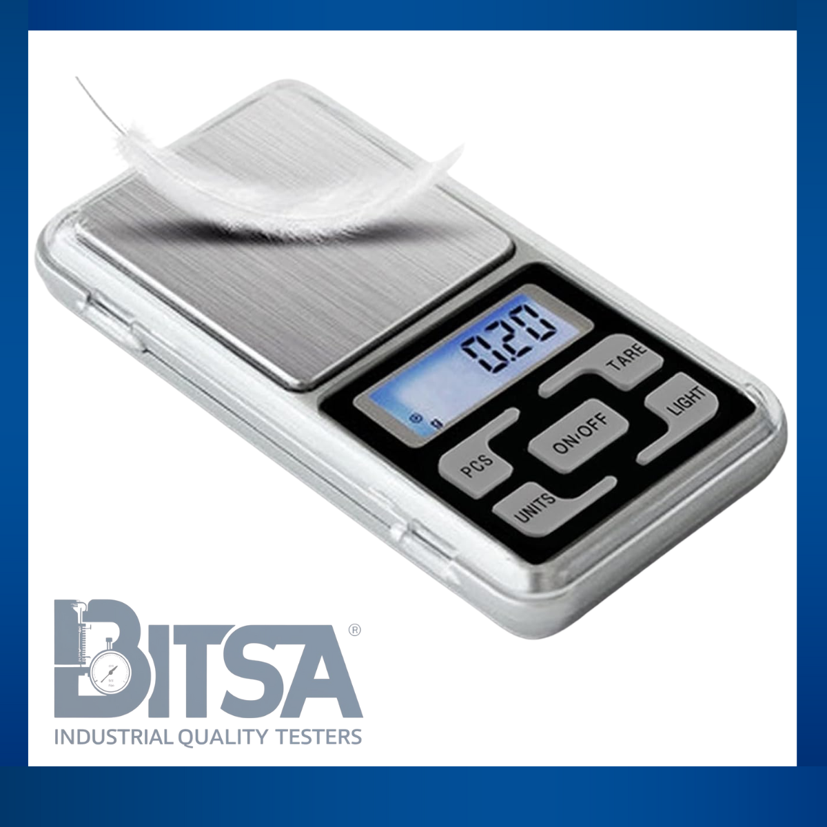 Gramera digital Doble Decimal 0.00 -500 gramos pequeña y confiable