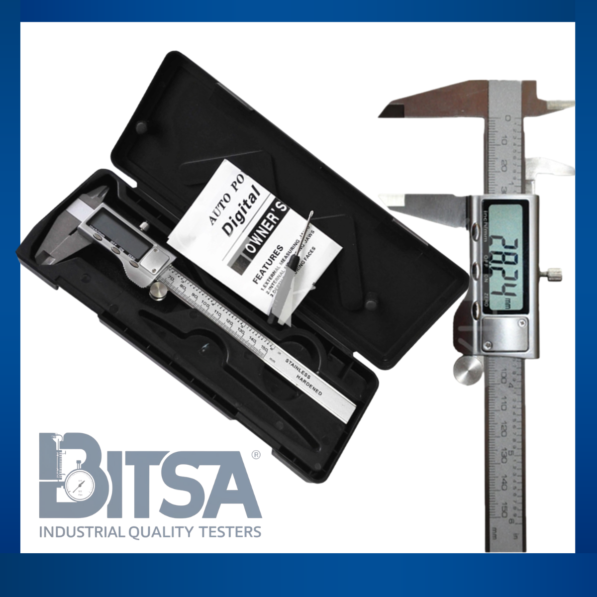 Calibrador Metálico Digital Pie de Rey 150mm 6 pulgadas Doble Decimal