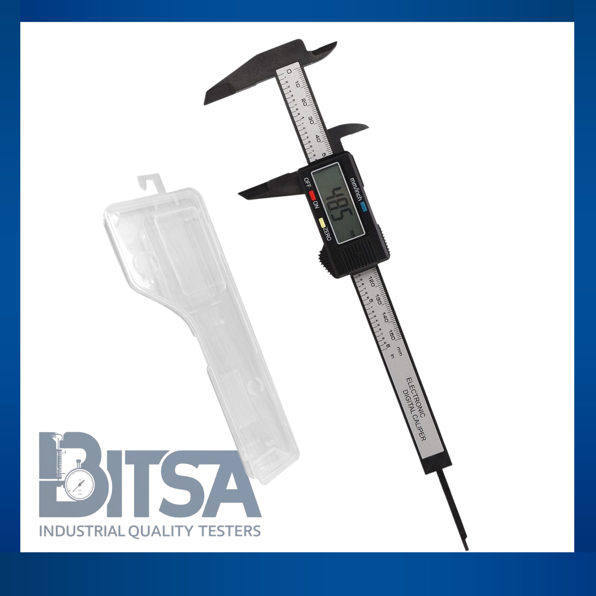 Calibrador Pie de Rey Abs Digital  6in Con Case y  Baterías