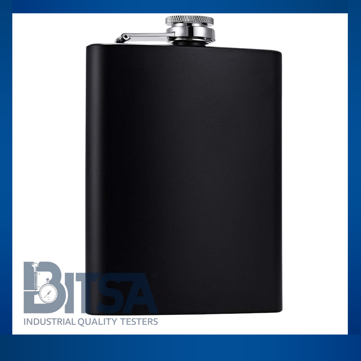 Caminera Licorera de Acero Inoxidable 8oz 2vasos 1 Embudo color Mate 237ML