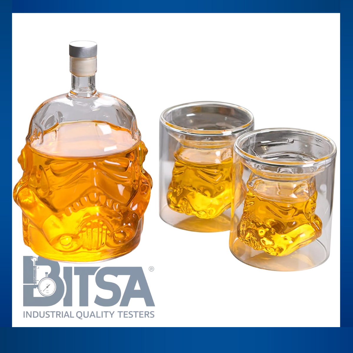 Whiskera 750 Ml Star Wars 2 Vasos De Cristal Amantes a las reliquias y elegancia