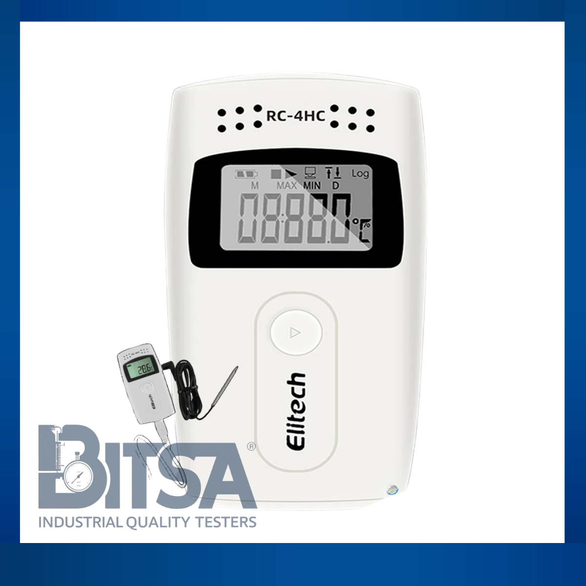 Data Logger Elitech Temperatura Y Humedad R4CH 16000 Puntos