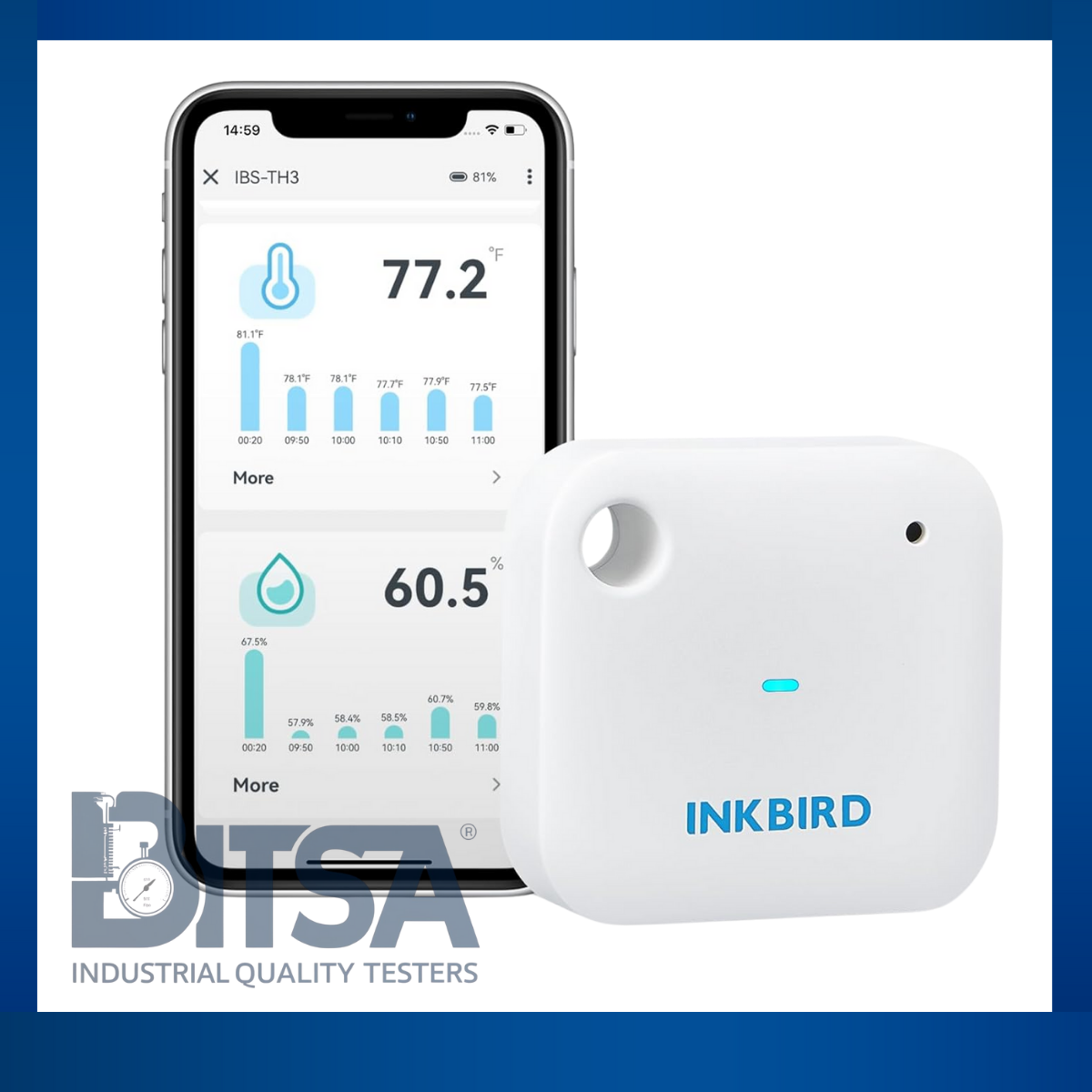Data Logger Wifi Inkbird Profesional Temperatura Humedad en lìnea en cualquier parte 