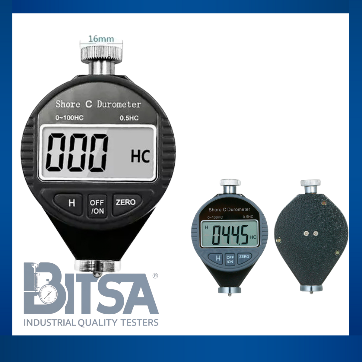 Durómetro Digital Shore Tipo C