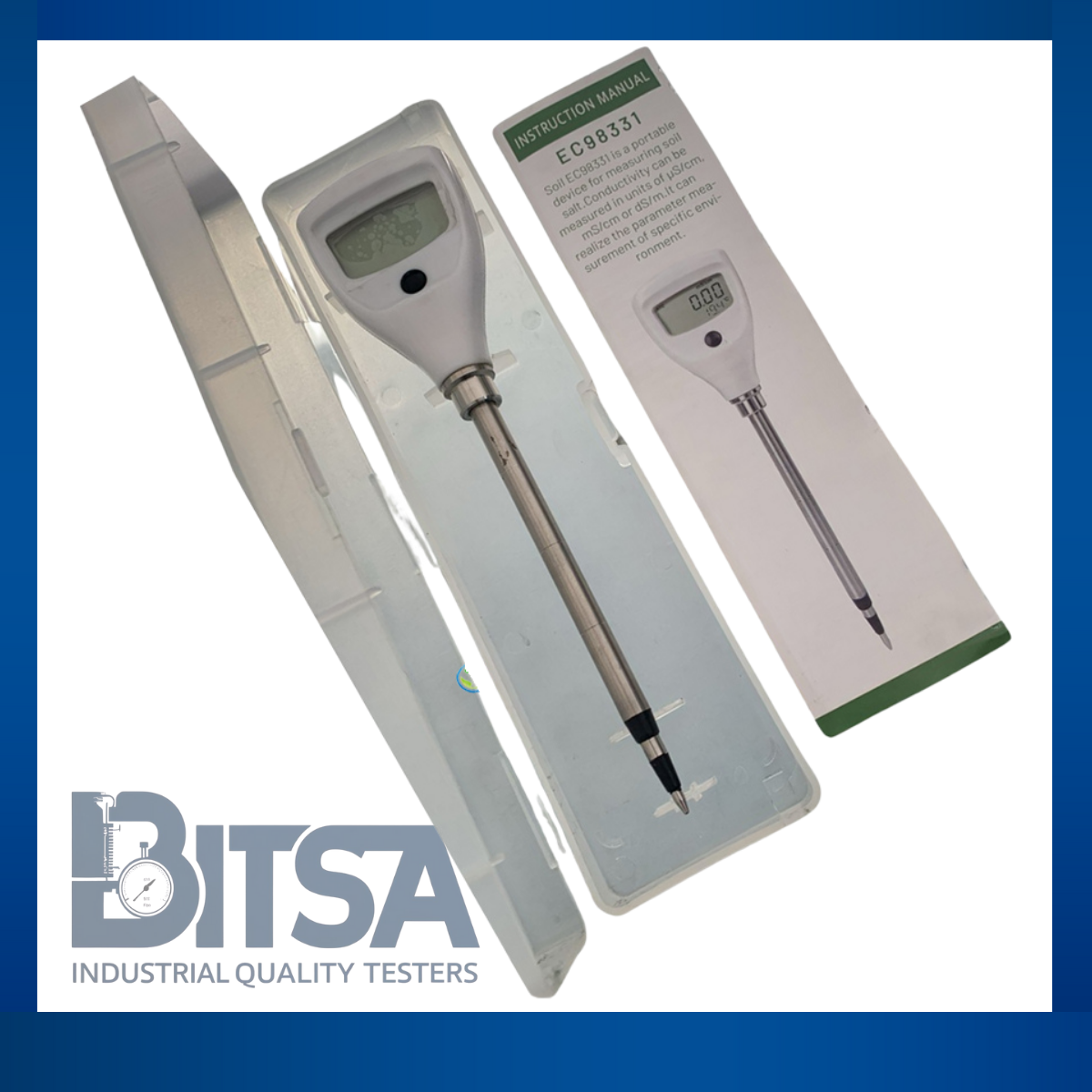 Medidor De Conductividad Eléctrica Para Suelo Tipo Pluma 4ms/cm Conductímetro 