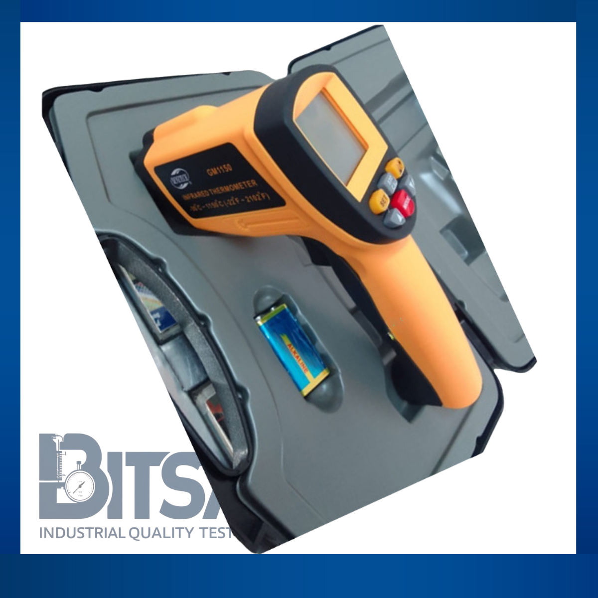 Pirometro Infrarrojo de -30 a 1150 °C con luz infrarroja y emisividad variable 