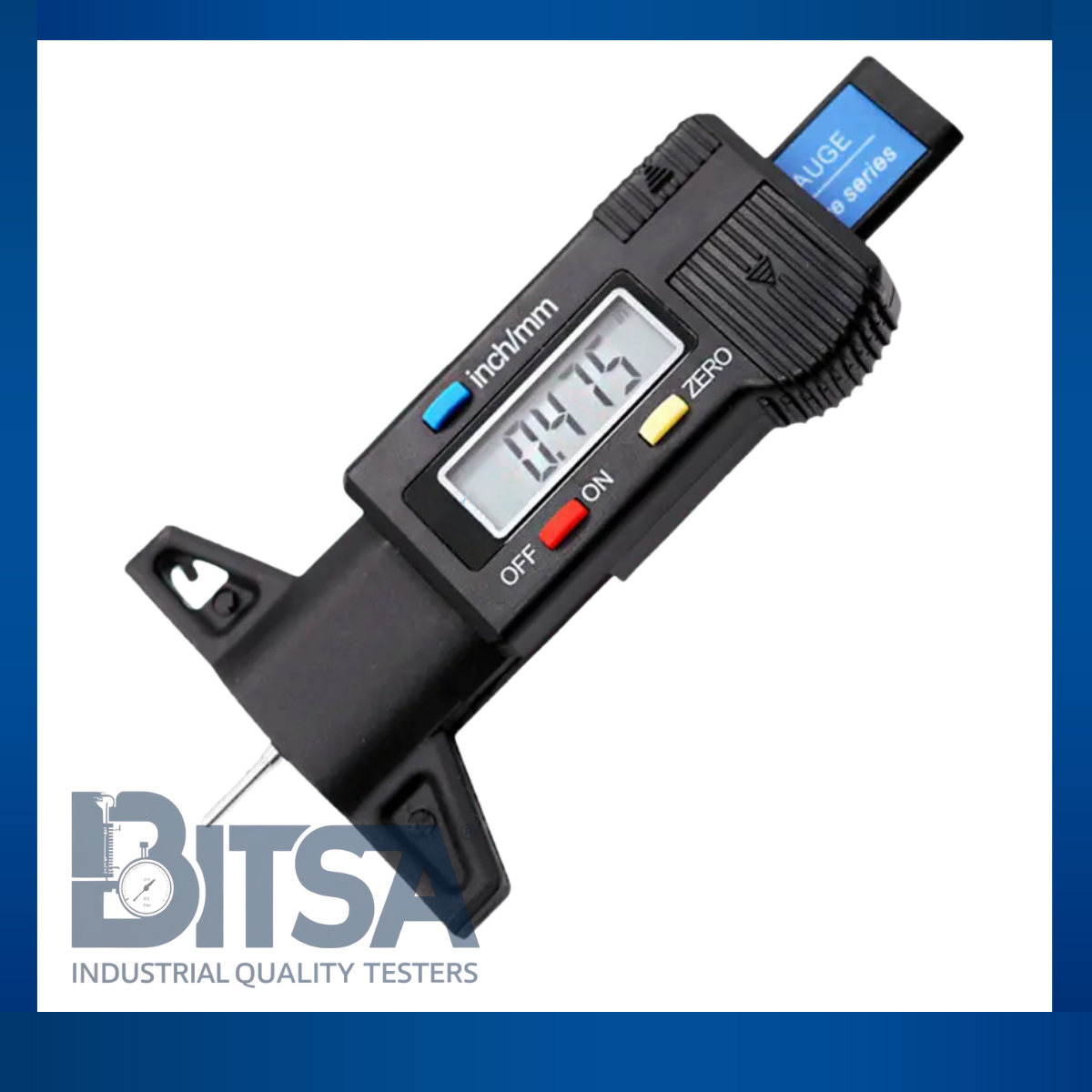 Medidor de profundidad de neumático LCD DE 0.01 a 25.4 mm
