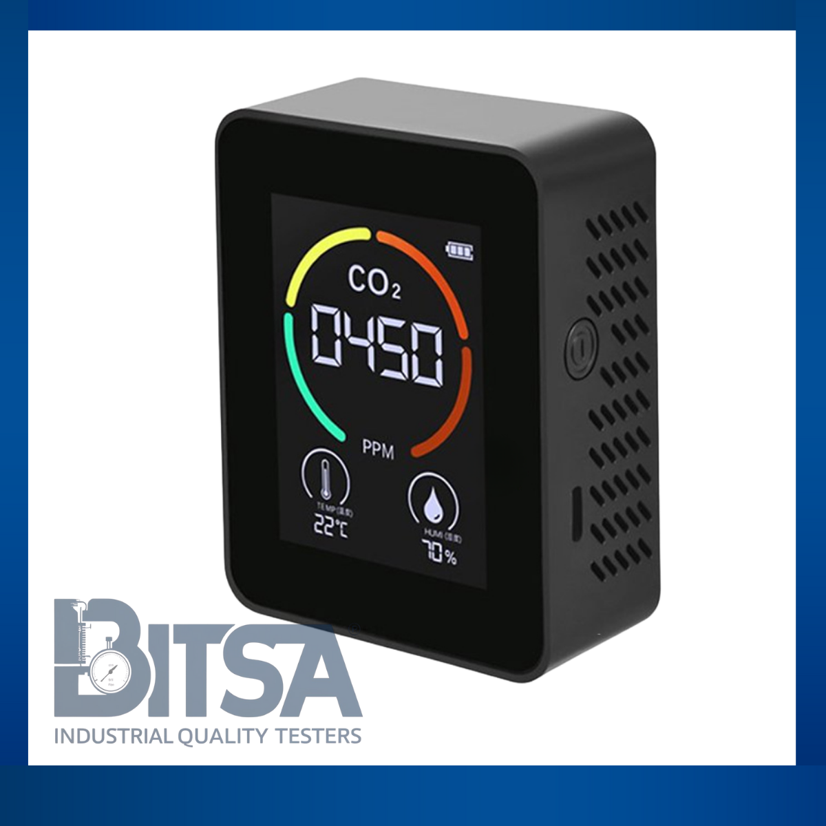 Mini Detector Digital De CO2 Temperatura Humedad lectura directa