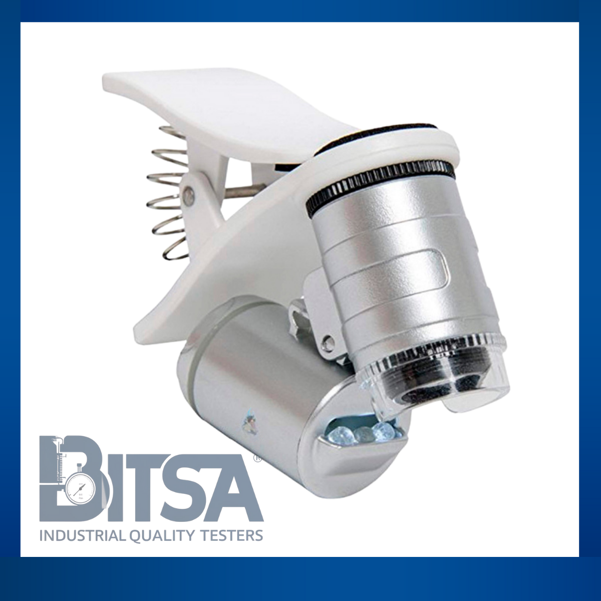 Mini Microscopio 60X Con Adaptador & Resorte