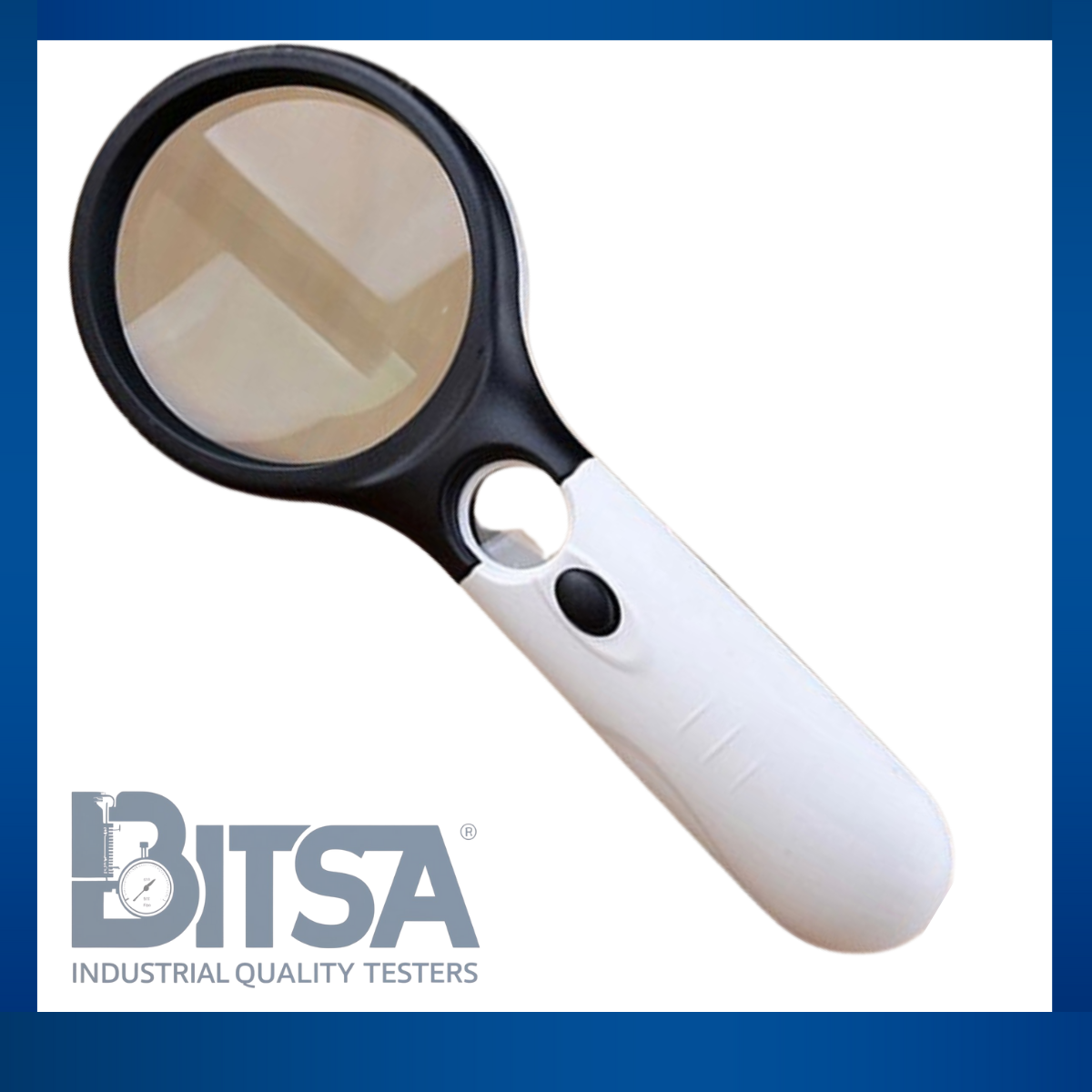 Lupa Color Blanco con luz Led 3X 45X color blanco