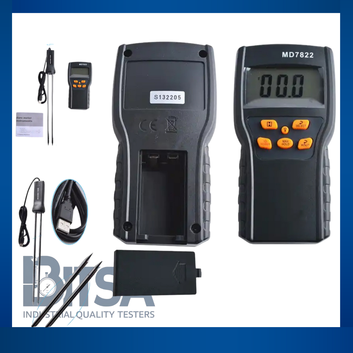 Higrómetro 7822 Para Granos 4 Categorías arroz Maíz 