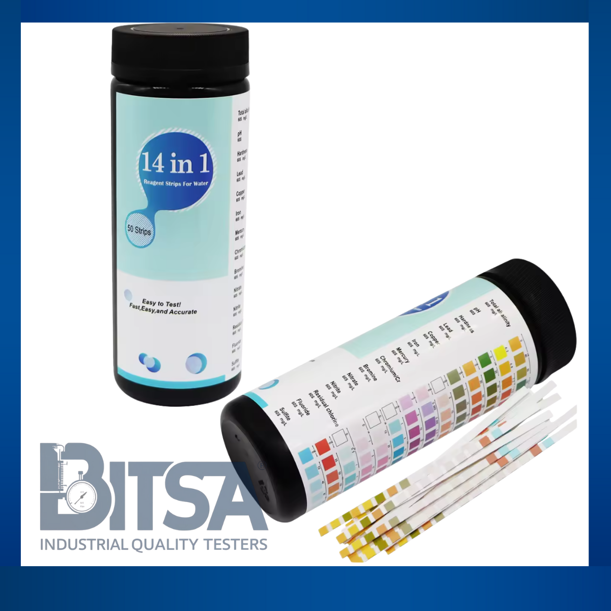 Test Strips Papel pH 14 EN 1 por 100 tirillas 