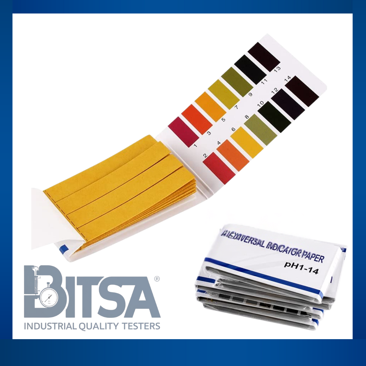 Test Papel Strips pH Universal 80 Tirillas Tornasol 0-14pH