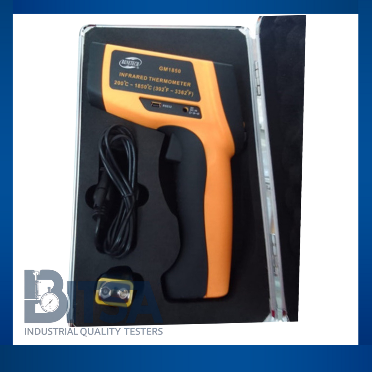 Termometro Infrarrojo de 200 a 1850°C marca Bnetech