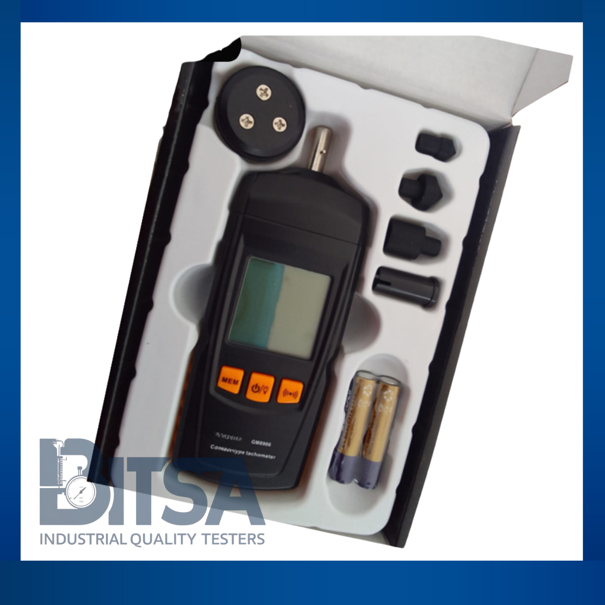 Tacometro Gm8906 con capacidad de 0,5 ~ 19999 rpm