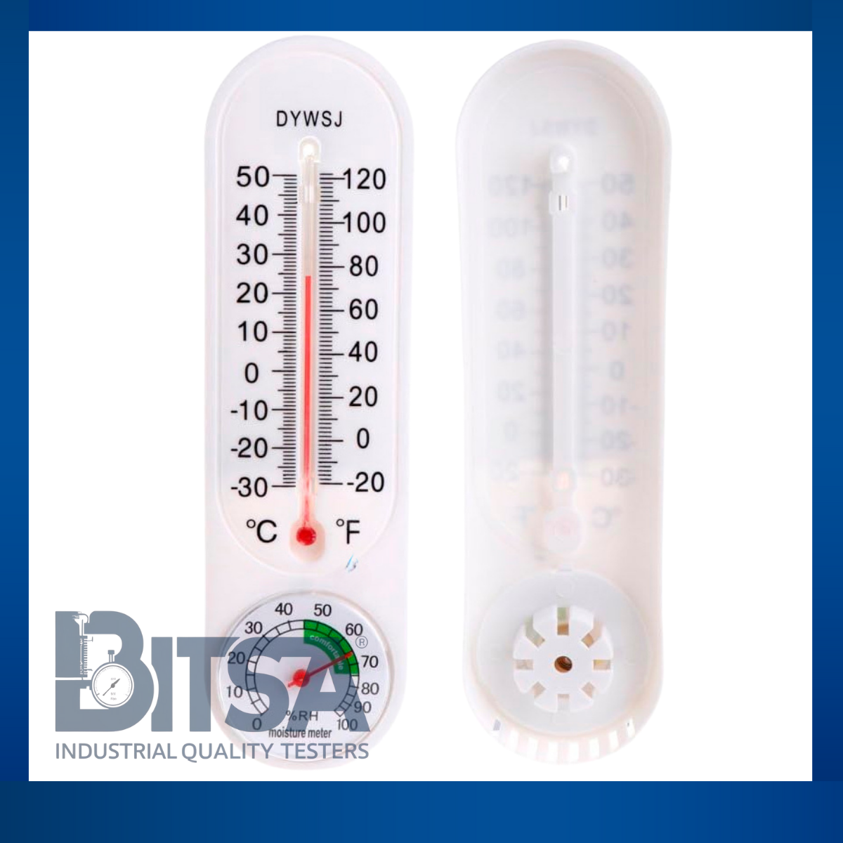 Termohigrómetro Analógico Abs Regleta