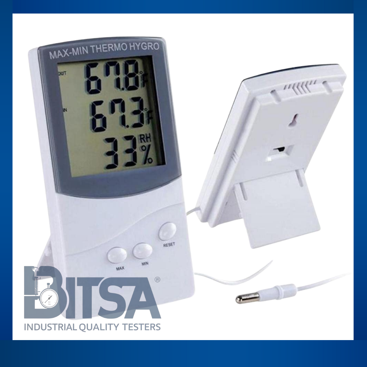 TermohigrÓmetro Digital Interiores Exteriores Con Sonda ta318 para farmacias