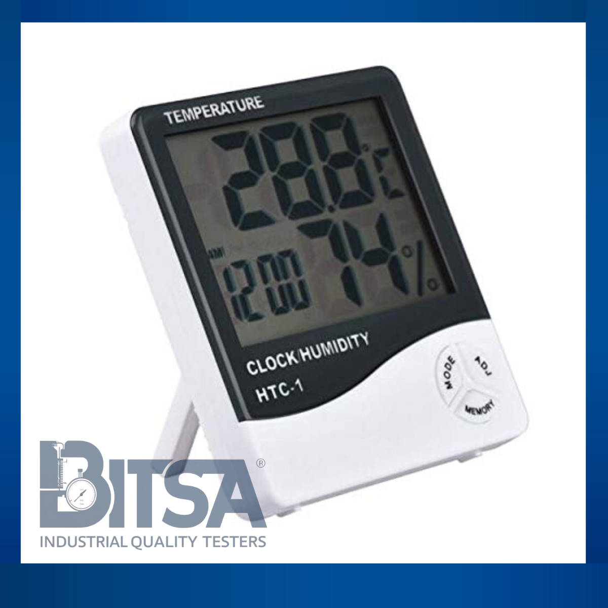Termohigrómetro Htc1 Digital para farmacias laboratorios cuartos fríos