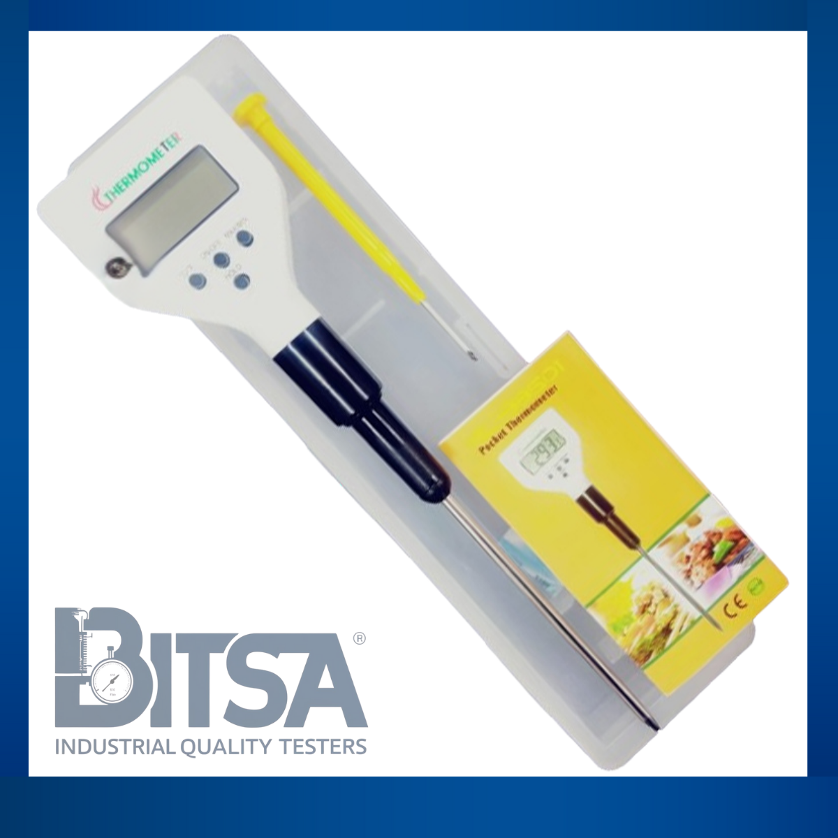 Termómetro Tipo Pluma Hasta 300 Grados Celsius Punzón 891 Profesional laboratorio