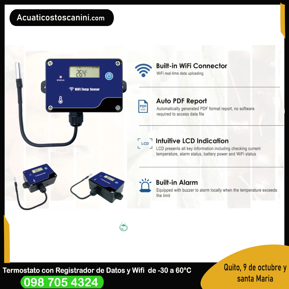 Controlador de temperatura en tiempo real con sistema de wifi con capacidad de registrar datos hasta 20000